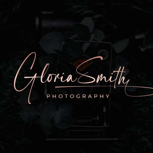 Photography Logo, Watermark Logo, Custom Photography Logo, Photographer Logo, Handwritten Signature Logo, Editable Logo, Minimalist Logo