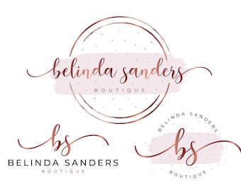 Pink Beauty Logo, Custom Logo, Business Logo, Luxury Logo, Makeup Artist Logo, Hair Stylist Logo, Nails Lash Salon Logo, Boutique Logo