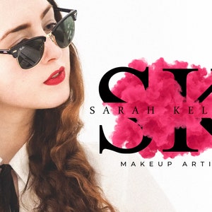 Pink Beauty Logo, Smoke Logo, Makeup Artist Logo, Boutique Logo, Nails Lash Salon Logo, Custom Logo Design, Business Logo, Luxury Logo