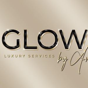Gold Logo, Beauty Logo, Chrome Logo, Glitter Logo, Sparkle Logo, Makeup Logo, Hair Logo, Luxury Logo, Nails Logo, Boutique Logo, Lash Logo