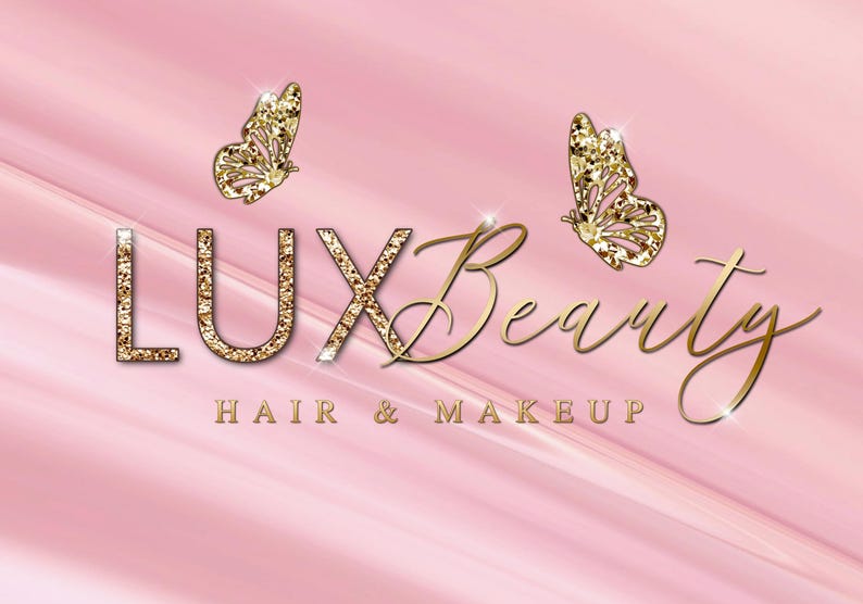 Gold Logo, Beauty Logo, Pink Logo, Corjl Logo, Editable Logo, DIY Logo, Makeup Logo, Hair Logo, Nails Logo, Lash Logo, Glitter Logo, Sparkle Logo, Butterfly Logo, Brows Logo, Braids Logo, Salon Logo, Boutique Logo, Luxury Logo, Neon Logo, Silk Background, Pink Silk Logo, Instagram Logo, Logo for Instagram, Beauty Clinic Logo, Beauty Treatments Logo, Aesthetics Logo, Esthetics Logo, Esthetician Logo, Gold Pink Logo, Gold Black Logo