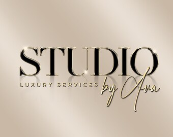 Gold Logo, Beauty Logo, Chrome Logo, Glitter Logo, Sparkle Logo, Makeup Logo, Hair Logo, Luxury Logo, Nails Logo, Boutique Logo, Lash Logo