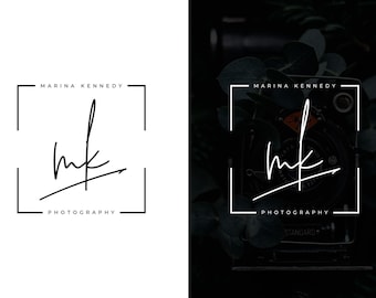 May include: Black and white logo with the text "Marina Kennedy Photography" and the initials "MK" in a handwritten style within a square frame.