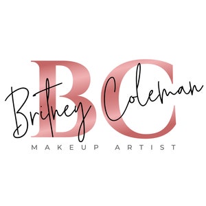 Beauty Logo, Pink Logo, Gold Logo, Makeup Logo, Hair Logo, Boutique Logo, Signature Logo, Nails Logo, Lash Logo, Salon Logo, Brows Logo