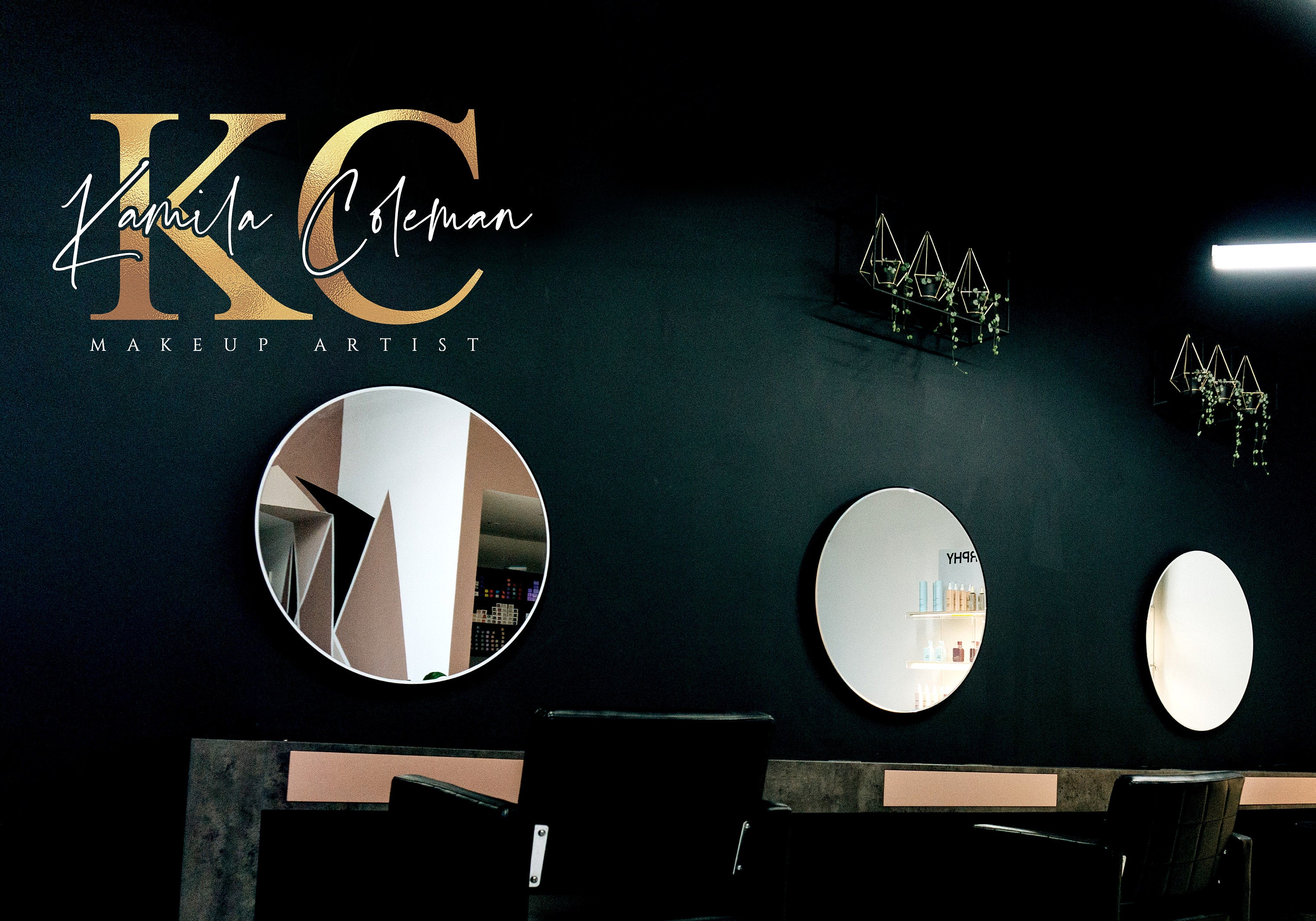 Gold Logo Design Makeup Artist Logo Boutique Logo Design Etsy