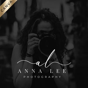 Photography Logo, Canva Logo, Watermark Logo, Camera Logo, Photographer ...