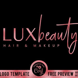 Rosa Logo, Beauty Logo, Makeup Logo, Boutique Logo, Haar Logo, Rosegold Logo, Nails Logo, Lash Logo, Kosmetik Logo, Salon Logo, Glam Logo