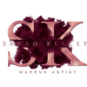 Pink Beauty Logo, Smoke Logo, Makeup Artist Logo, Hair Stylist Logo, Nails Lash Salon Logo, Boutique Logo, Custom Logo Design, Business Logo