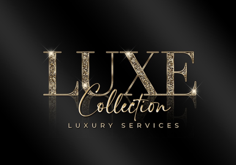 Beauty Logo, Gold Logo, Glitter Logo, Chrome Logo, Sparkle Logo, Beige Logo, Luxury Logo, Makeup Logo, Hair Logo,  Boutique Logo, Lash Logo, Nails Logo, Brows Logo, Gold Black Logo, Cosmetics Logo, Salon Logo, Aesthetics Logo, Skincare Logo