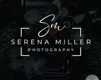 Photography Logo, Canva Template, Signature Logo, Photographer Logo, Photography Watermark, Handwritten Logo, Camera Logo