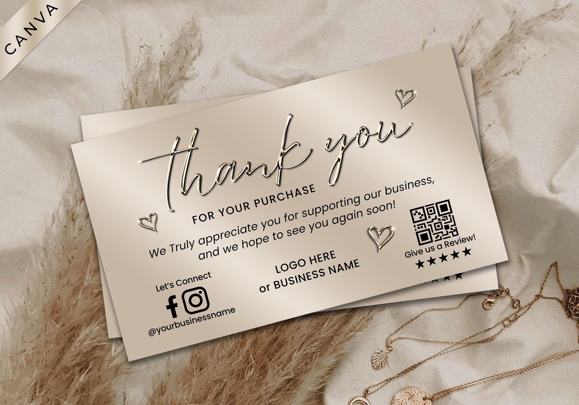 Thank you for your purchase cards - Etsy 日本