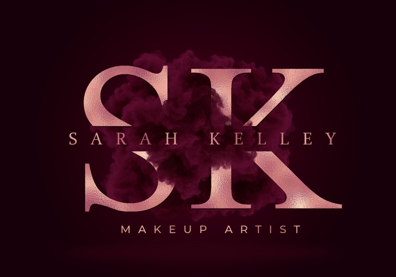 Pink Beauty Logo, Smoke Logo, Makeup Artist Logo, Hair Stylist Logo, Nails Lash Salon Logo, Boutique Logo, Custom Logo Design, Business Logo