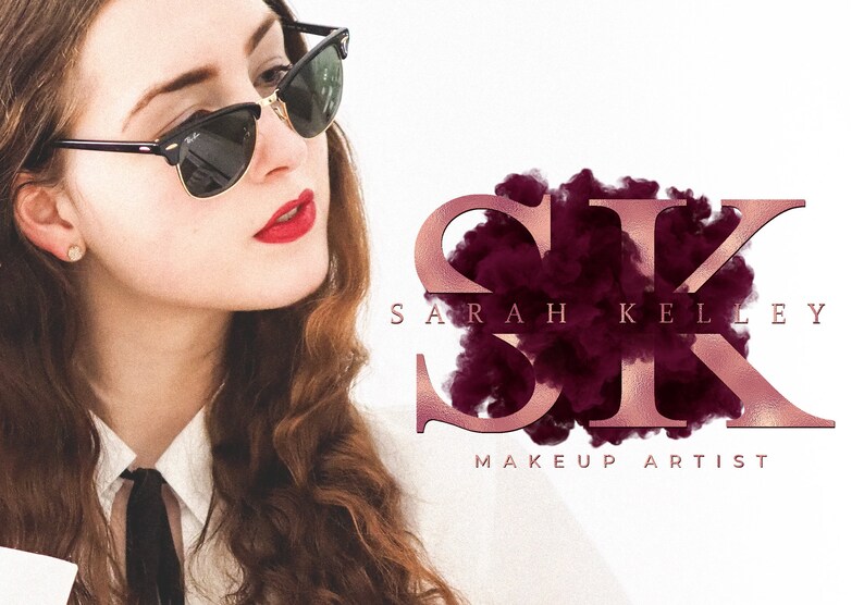 Pink Beauty Logo, Smoke Logo, Makeup Artist Logo, Hair Stylist Logo, Nails Lash Salon Logo, Boutique Logo, Custom Logo Design, Business Logo