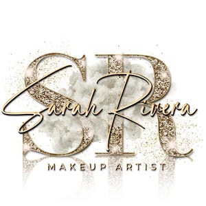 Gold Beauty Logo, Glitter Sparkle Logo, Smoke Logo, Luxury Logo, Makeup Artist Logo, Hair Stylist Logo, Nails Lash Brows Salon Logo