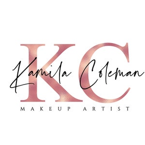 Rosa Logo, Beauty Logo, Makeup-Logo, Boutique-Logo, Haar-Logo, Wimpern-Logo, Nägel-Logo, Glitter-Logo, Signatur-Logo, Salon-Logo, Brauen-Logo