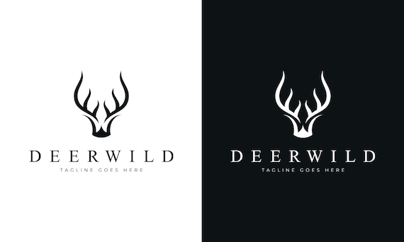 Vintage Deer Logo Vector Illustration Graphic by lawoel · Creative Fabrica