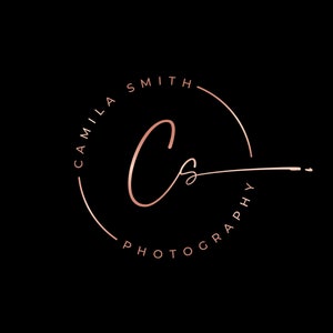 Photography Logo and Watermark, Custom Logo Design Photography, Signature Logo, Handwritten Font, Round Logo, Beauty Logo, Real Estate Logo