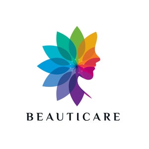 Beauty Logo, Makeup Logo, Woman Face Logo, Girl Face Logo, Aesthetics Logo, Skincare Logo, Flower Logo, Boutique Logo, Hair Logo, Salon Logo