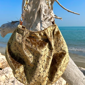 Catena per borsa, lunga 140 cm. x mm.15, maglia gourmette laminata