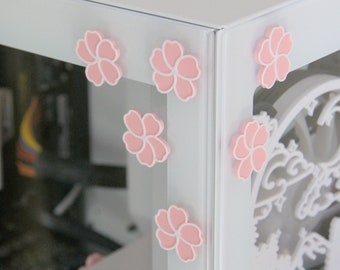 Stick-on Plates | Sakura Cherry Blossom | Decorative Stick-on Plates to Accessorize and Decorate your Gaming PC and Setup