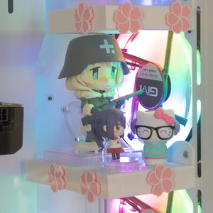 PC Figure Shelf | Full Size | Figurine Shelf to Accessorize and Decorate your Gaming PC
