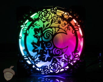 Fan Shroud | Blooming Moon | Shroud/Cover/Grill for 120mm computer/PC case fans