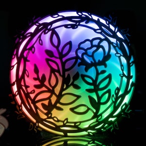 Fan Shroud | Flowers, Poppy and Ivy | Shroud/Cover/Grill for 120mm and 140mm computer/PC case fans | Made to Order