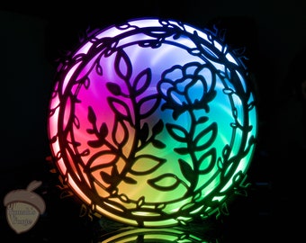 Fan Shroud | Flowers, Poppy and Ivy | Shroud/Cover/Grill for 120mm and 140mm computer/PC case fans | Made to Order