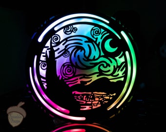 Fan Shroud | The Starry Night Van Gogh | Shroud/Cover/Grill for 120mm computer/PC case fans | Made to Order
