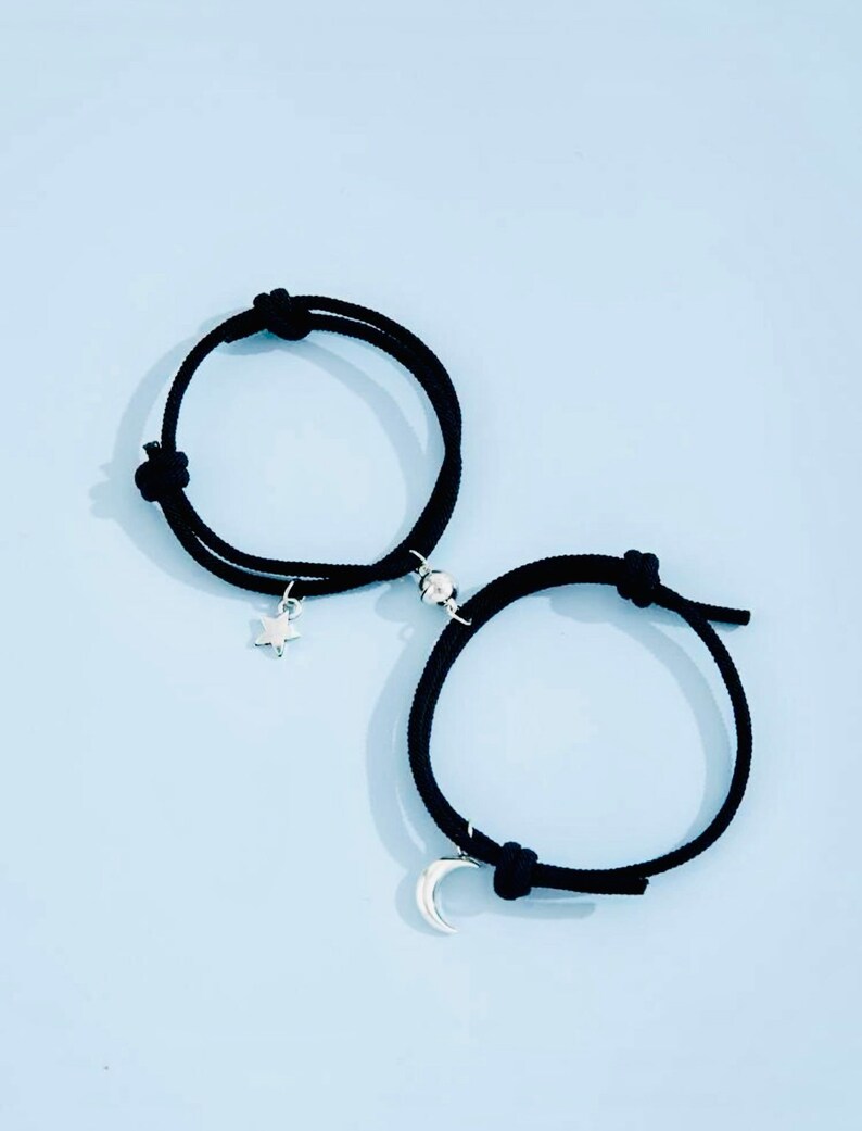 Romantic Magnet Bracelet for Couple Matching Bracelets for - Etsy