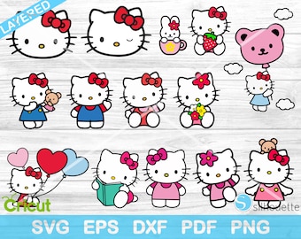 Hello Kitty Svg Etsy