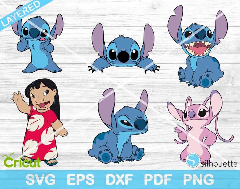 Download Lilo And Stitch Svg Bundle 6 Cut Files Lilo And Stitch Svg ...