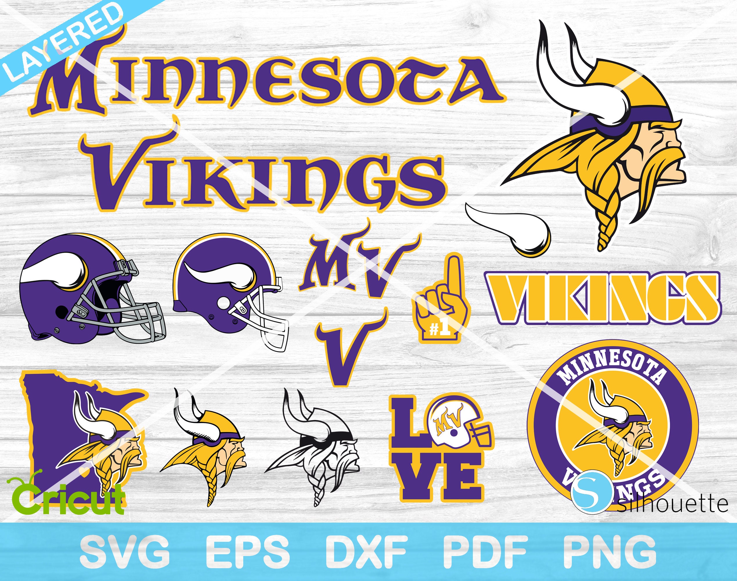 Minnesota Vikings Football Logo 14 Svg Png Files Vikings | Etsy