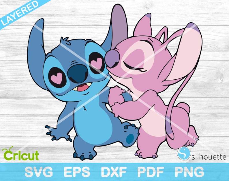Lilo y Stitch Svg Stitch y Angel Svg Lilo y Stitch Cut | Etsy