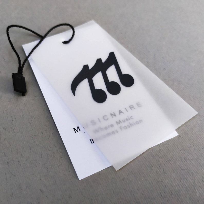 Etiquetas colgantes personalizadas para ropa