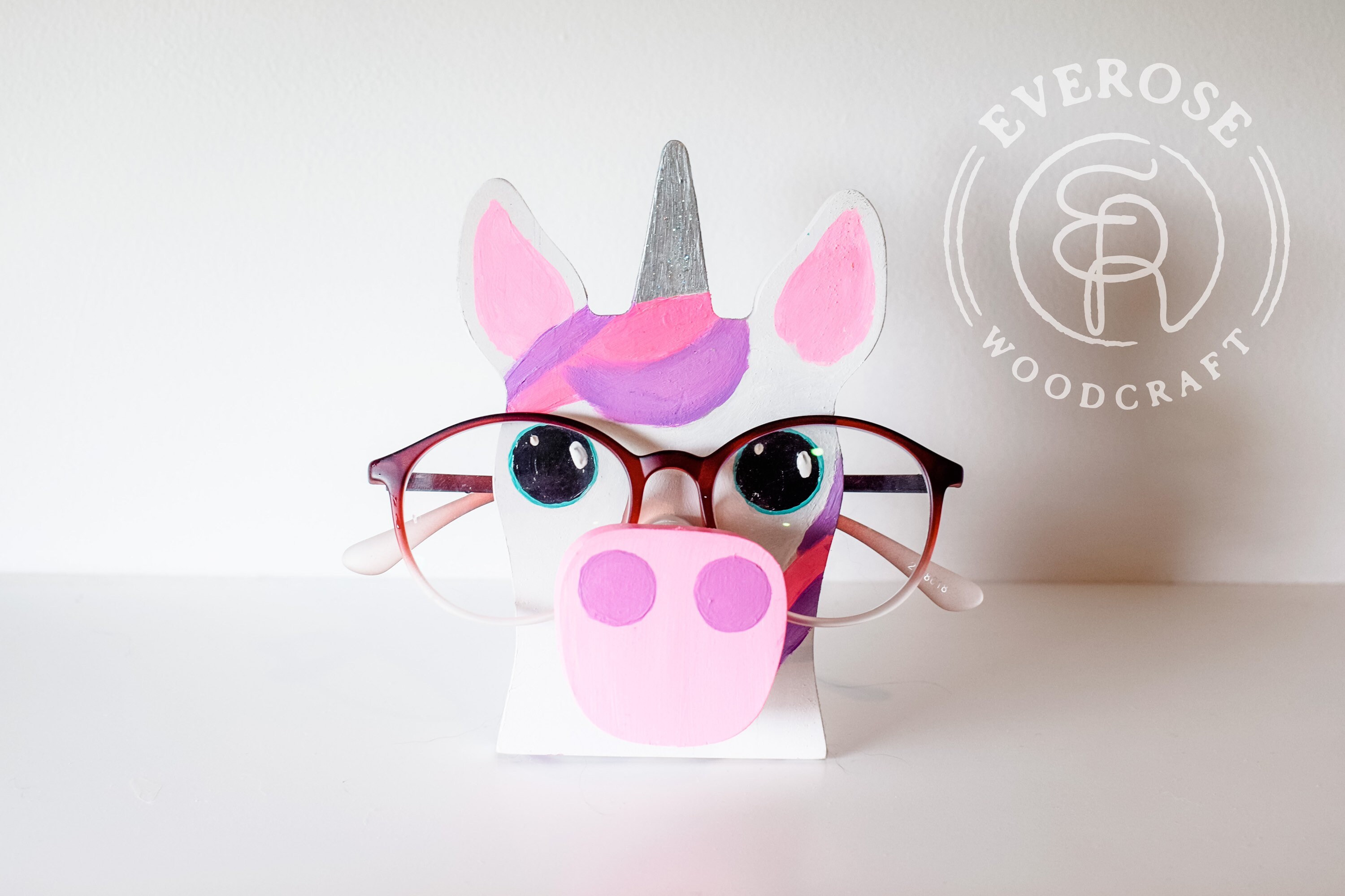 Eyeglass Holder, Unicorn, Hedgehog, Pig, Dino Eyeglass Stand Laser Cut –  Hearts Desire Shop