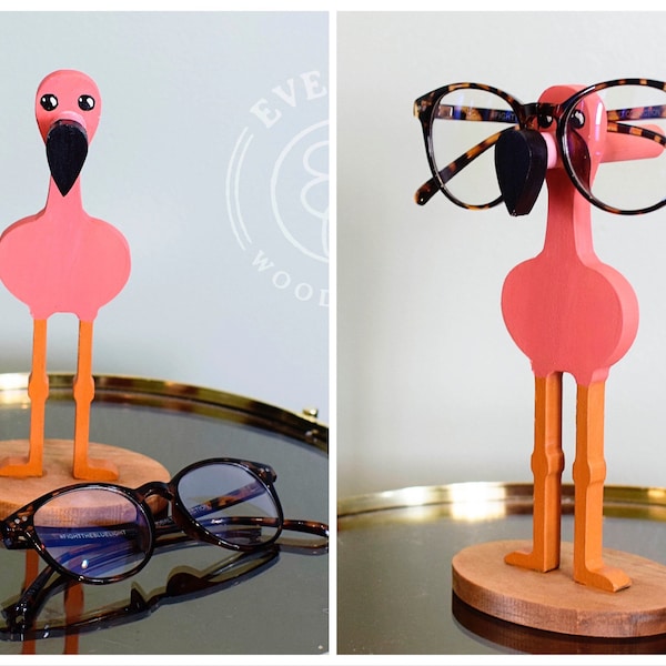 Pink Flamingo Glasses Stand