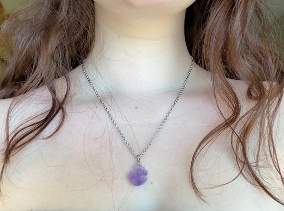 Etsy shop amethyst pendant