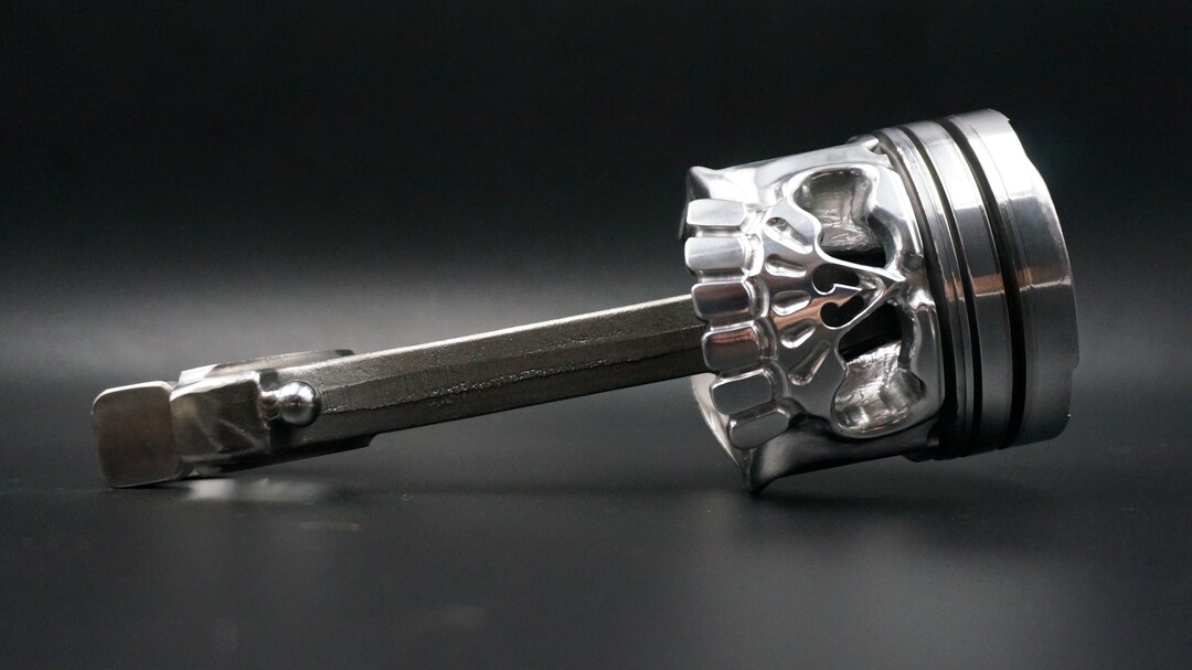 Piston Skull Piston Art Skull Bottle Opener Beer Opener Etsy