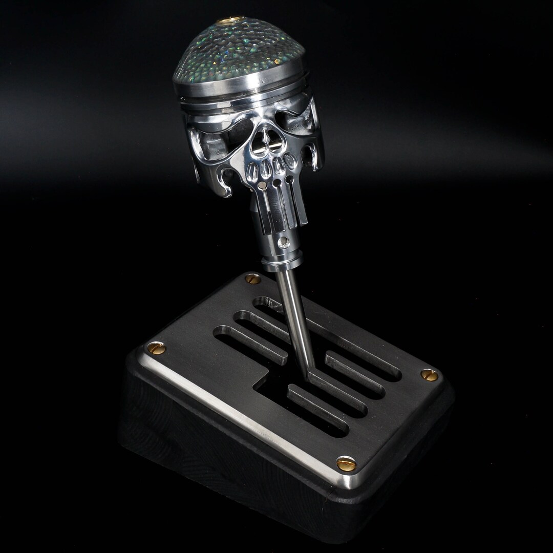 Piston Skull, Punisher, Skull,gearshifter,jewelry,shifter,shift Knob