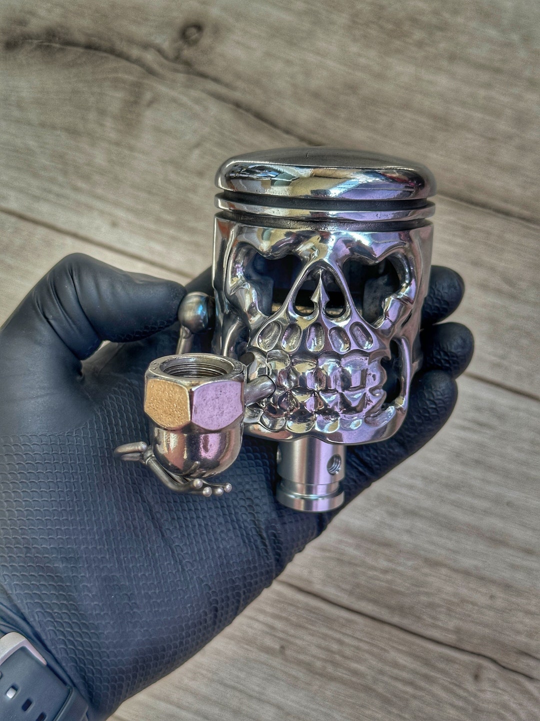 Crâne de piston art de piston crâne levier de vitesses Etsy France