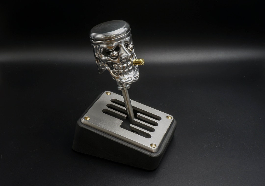 3d,mad Max ,piston Skull, Piston Art, Skull,gearshifter,jewelry,shifter