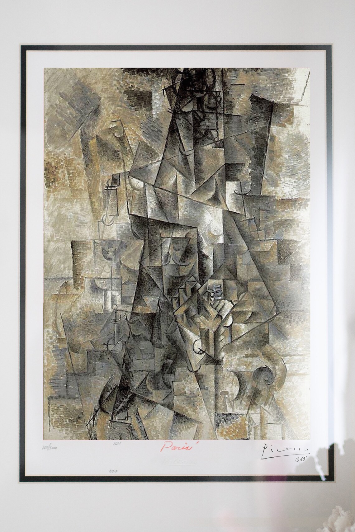 Pablo Picasso The accordionist 1969. Framed signed and Etsy