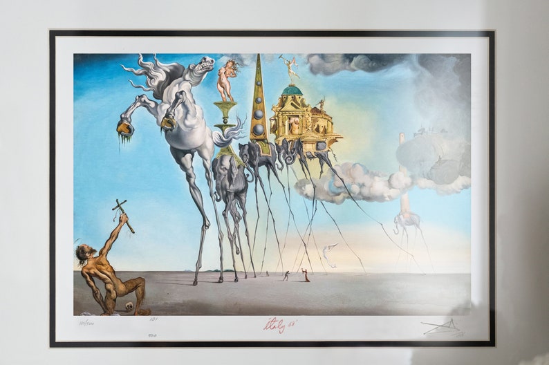 Salvador Dali Die Versuchung des heiligen Antonius 1968. Etsy