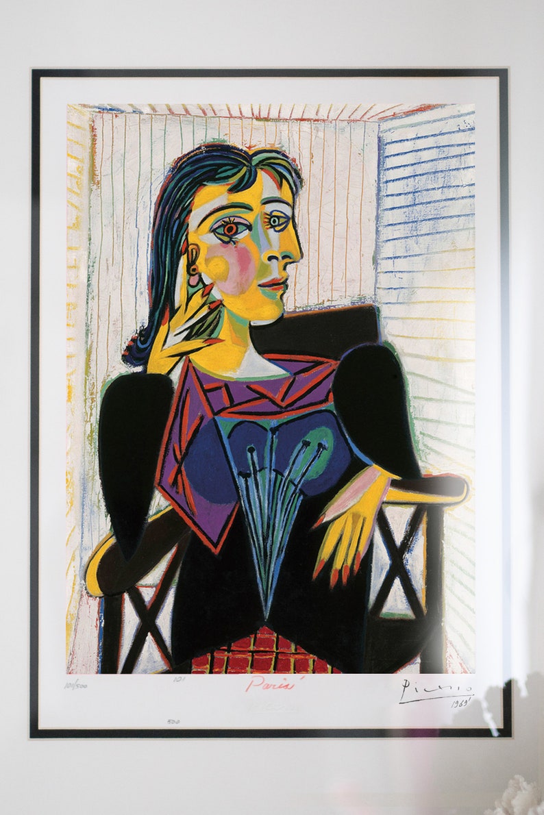Pablo Picasso Portrait de Dora Maar 1969. Gerahmte | Etsy