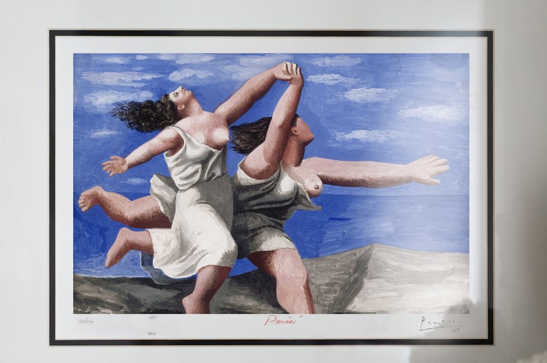 picasso figures on a beach