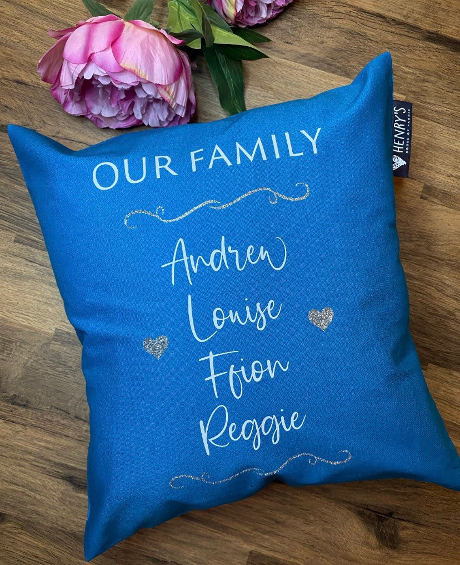 Our Family Cushion personalised Etsy
