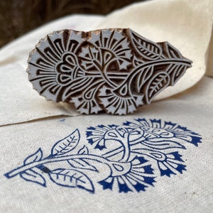 Indischer Design Druckblock Druck auf Ton, Stoff, Tattoo, Kekse, Henna und Papierdruck Stempel
