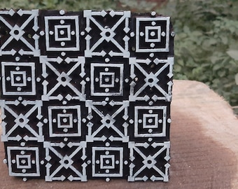 wooden printing block stamps textile printing block