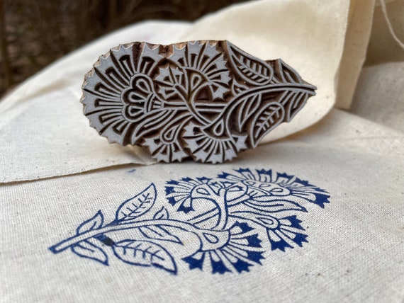 Wooden Printing Block Stamp Hand Made Printing Block Print on Fabric, Clay,  Tattoo, Cookies and Henna 